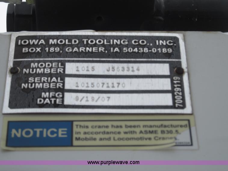 image for item G9974 2007 Ford F550 Super Duty XL utility truck