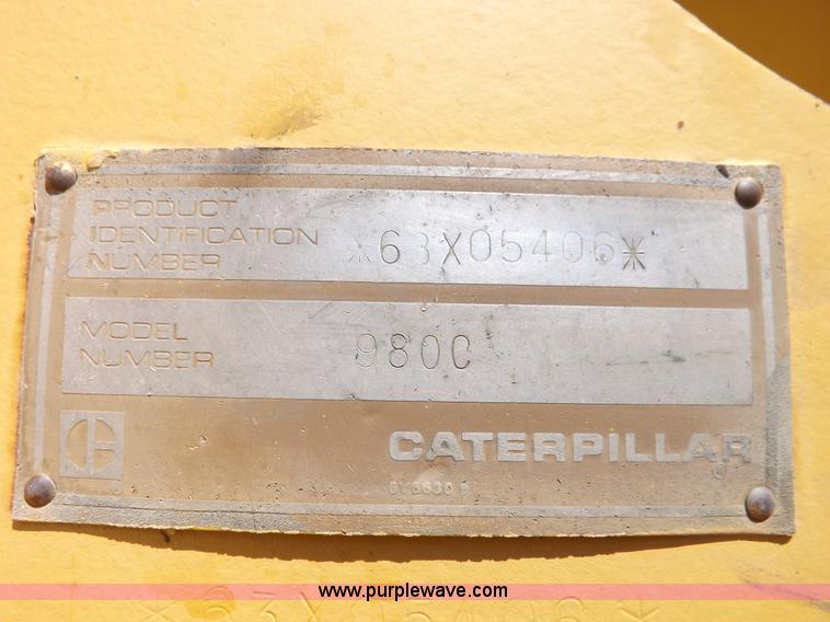 image for item H9142 1984 Caterpillar 980C wheel loader