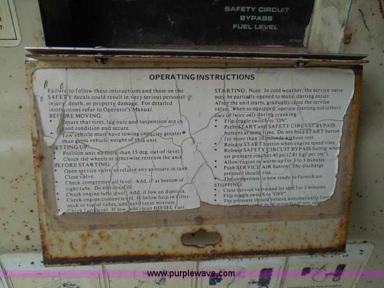 image for item I3340 Ingersoll Rand 130 air compressor