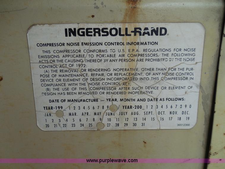 image for item I3340 Ingersoll Rand 130 air compressor