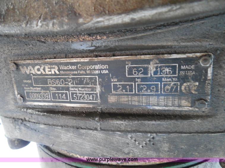 image for item I3342 (2) Wacker compactors