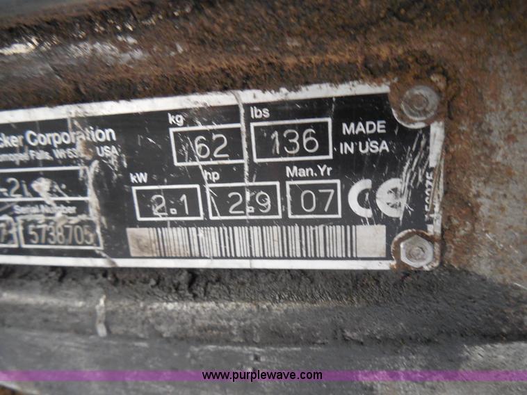 image for item I3342 (2) Wacker compactors