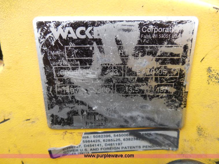 image for item I3345 (2) Wacker RT82-SC trench compactors