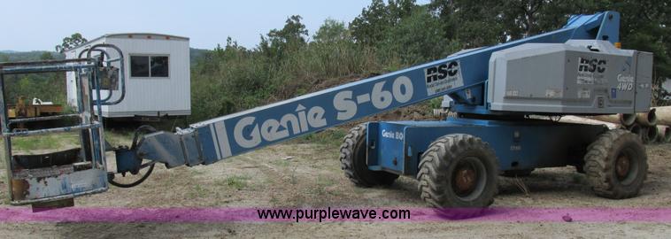 image for item I8951 1997 Genie S60 boom lift