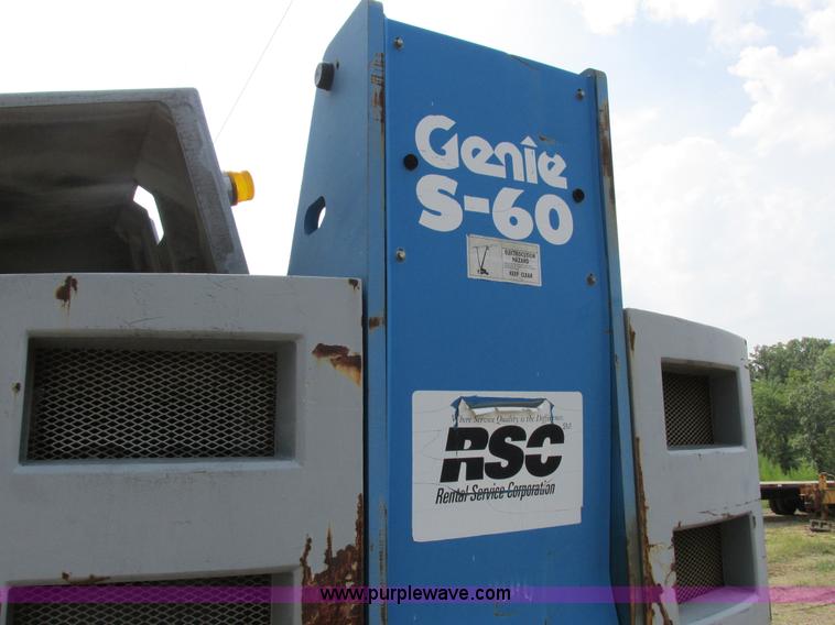 image for item I8951 1997 Genie S60 boom lift