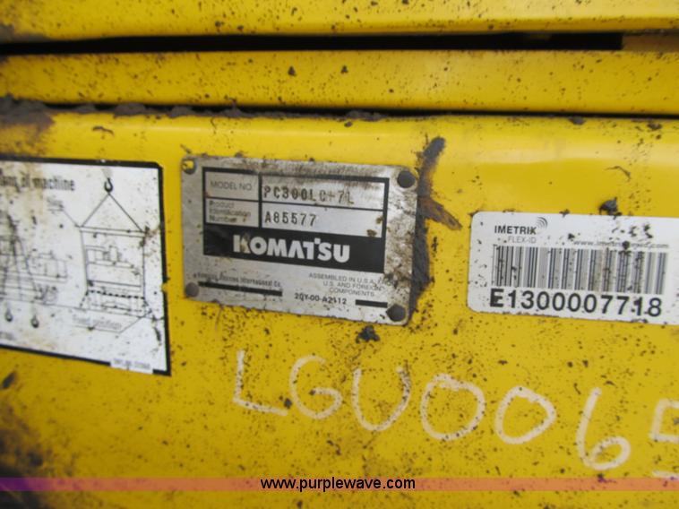 image for item Z9126 2003 Komatsu PC300LC-7L excavator