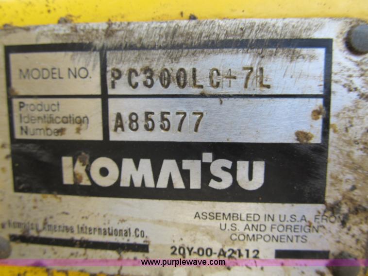 image for item Z9126 2003 Komatsu PC300LC-7L excavator