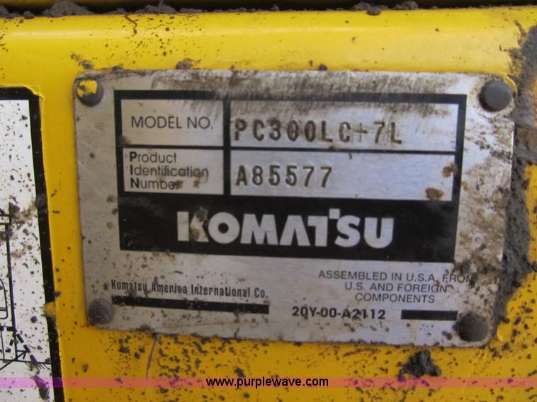 image for item Z9126 2003 Komatsu PC300LC-7L excavator