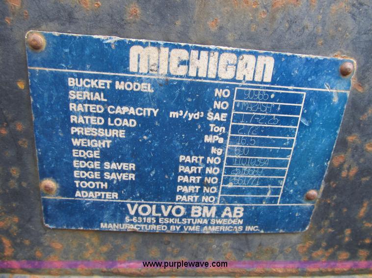 image for item Z9129 1989 Volvo Michigan L70 articulated wheel loader