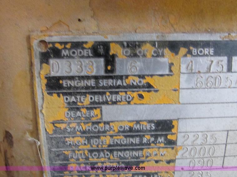 image for item Z9711 Caterpillar D333 six cylinder engine