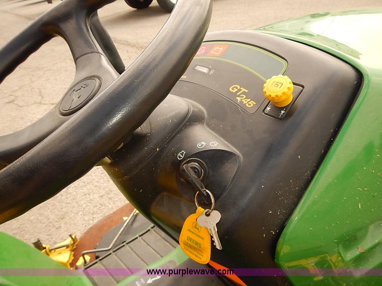 image for item BD9907 John Deere GT245 riding lawn mower
