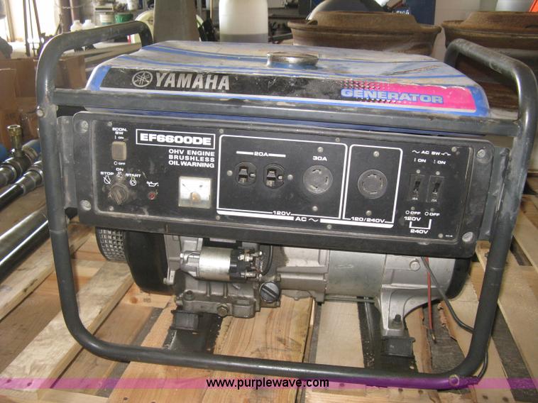 image for item BE9070 Yamaha EF6600DE generator