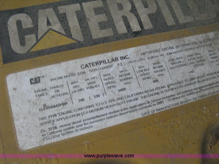 image for item E7938 2001 GMC C7500 dump truck