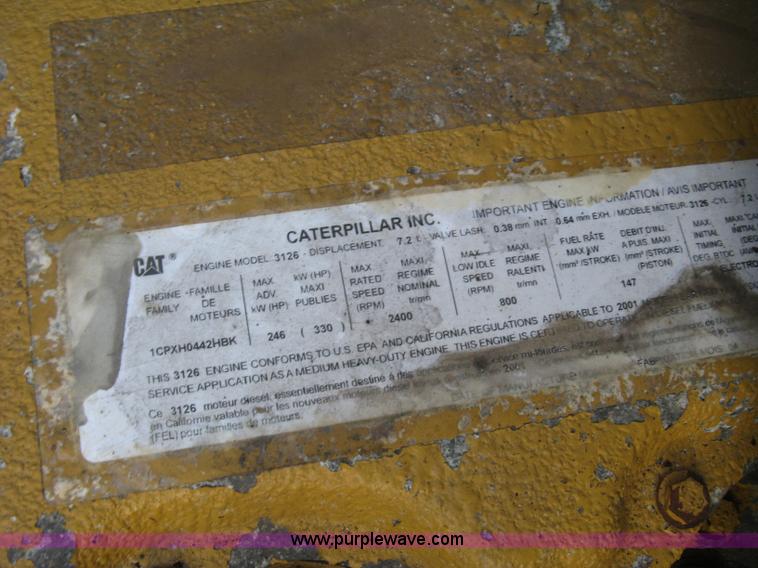 image for item E7939 2001 GMC C7500 dump truck