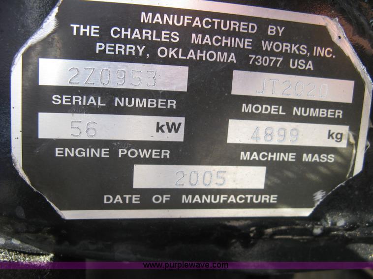 image for item E7942 2005 Ditch Witch JT2020 Mach 1 directional drill