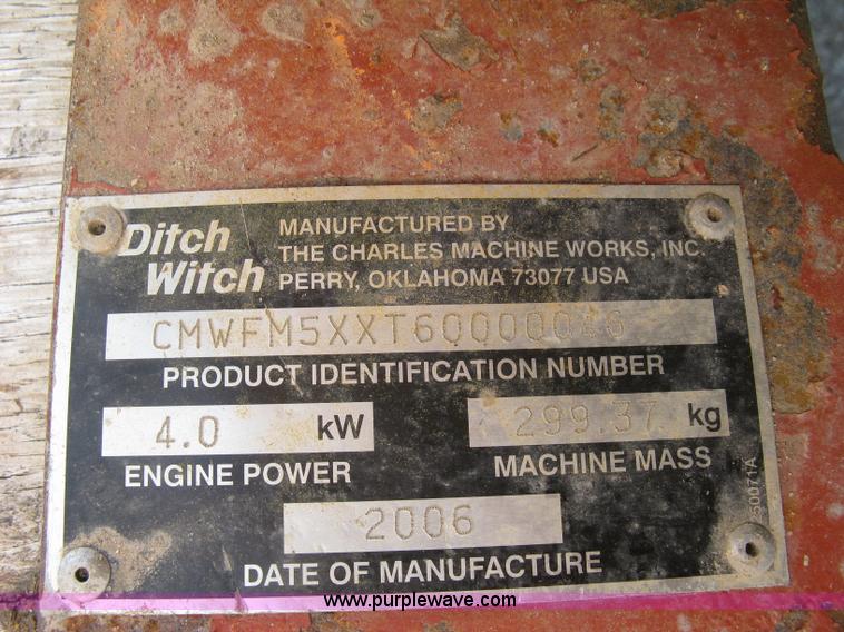 image for item E7942 2005 Ditch Witch JT2020 Mach 1 directional drill