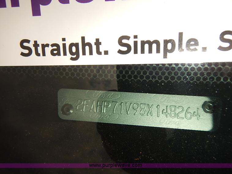 image for item J3114 2008 Ford Crown Victoria Police Interceptor