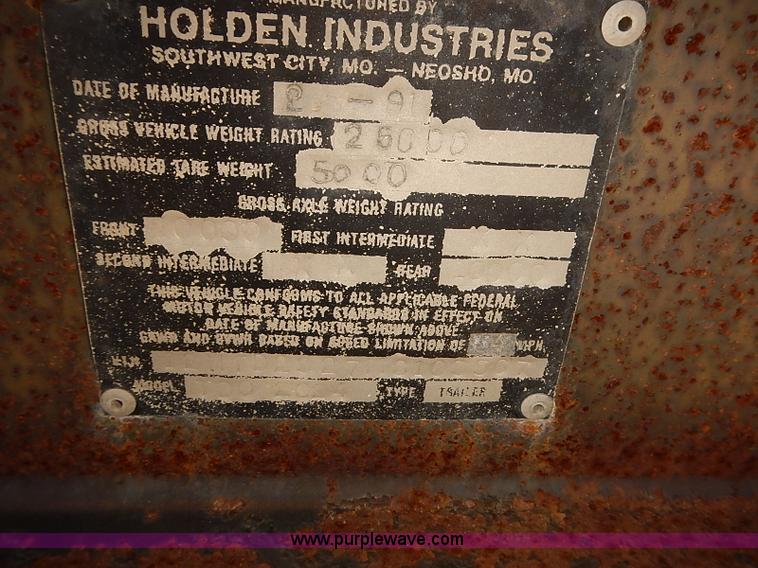 image for item J3120 1991 Holden flatbed trailer