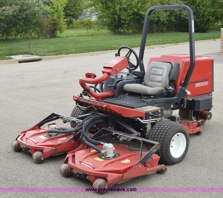 image for item AW9169 Toro 3500D Sidewinder Groundmaster lawn mower