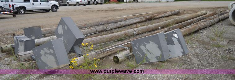 image for item AW9171 (6) telephone poles with lights