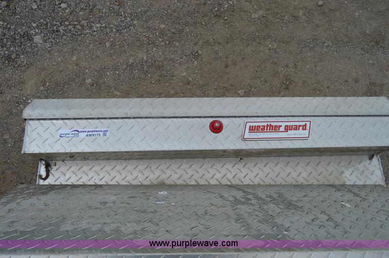 image for item AW9173 (2) WeatherGuard 48" aluminum diamond plate side mount toolboxes