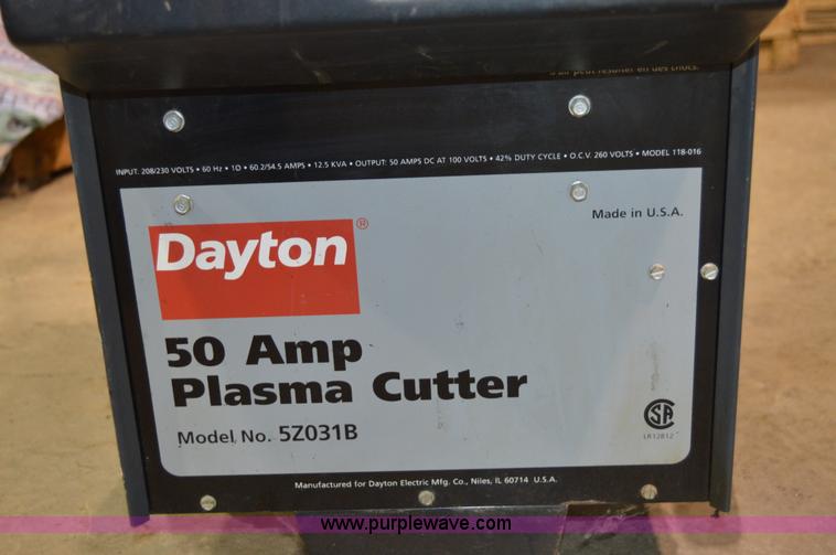 image for item AW9175 Dayton 50 amp plasma cutter