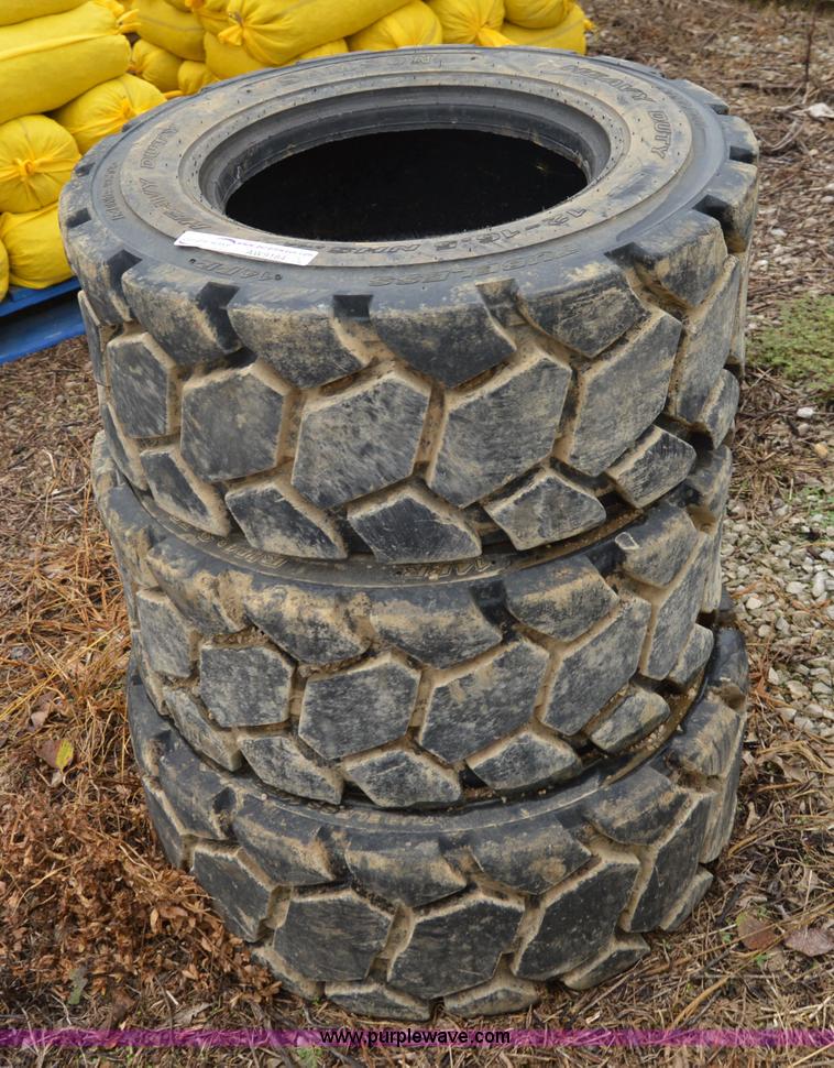 image for item AW9184 (4) Samson 12-16.5 heavy duty skid steer tires