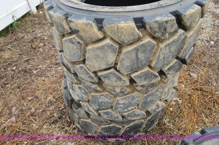 image for item AW9184 (4) Samson 12-16.5 heavy duty skid steer tires