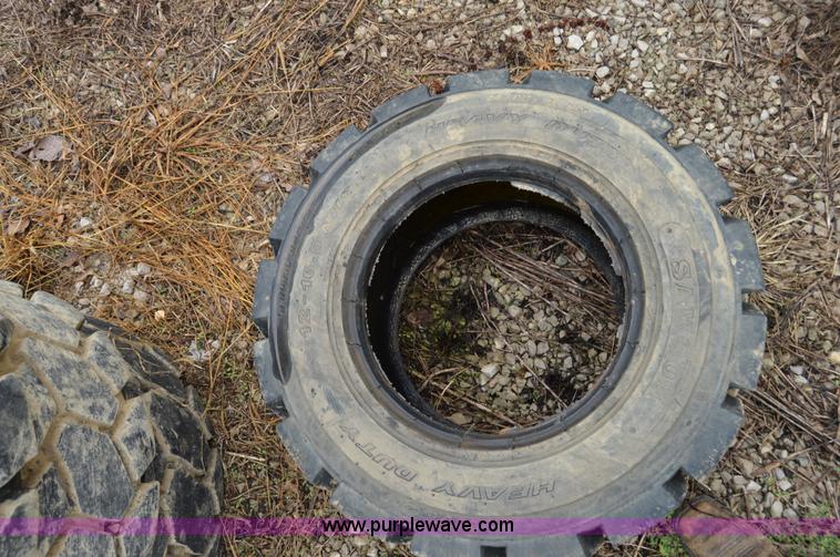 image for item AW9184 (4) Samson 12-16.5 heavy duty skid steer tires