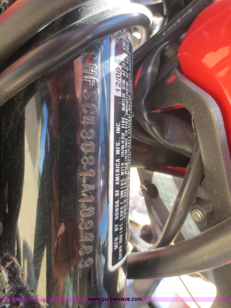 image for item AZ9163 2001 Honda Shadow Sabre motorcycle