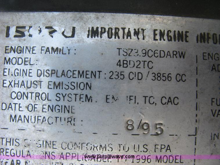 image for item E7964 1996 GMC W4-Forward utility truck