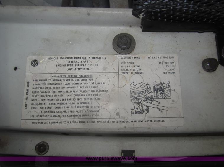 image for item F7210 1977 MG MGB