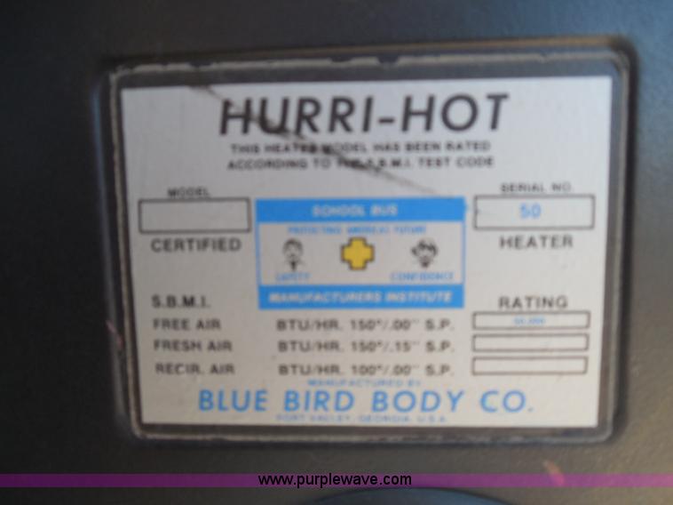 image for item I3317 1998 Ford B800 school bus