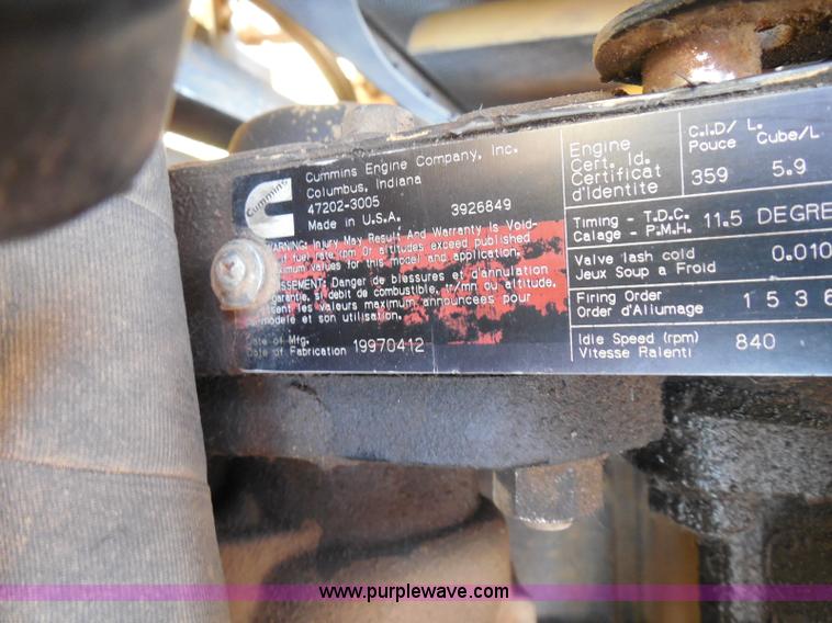 image for item I3317 1998 Ford B800 school bus