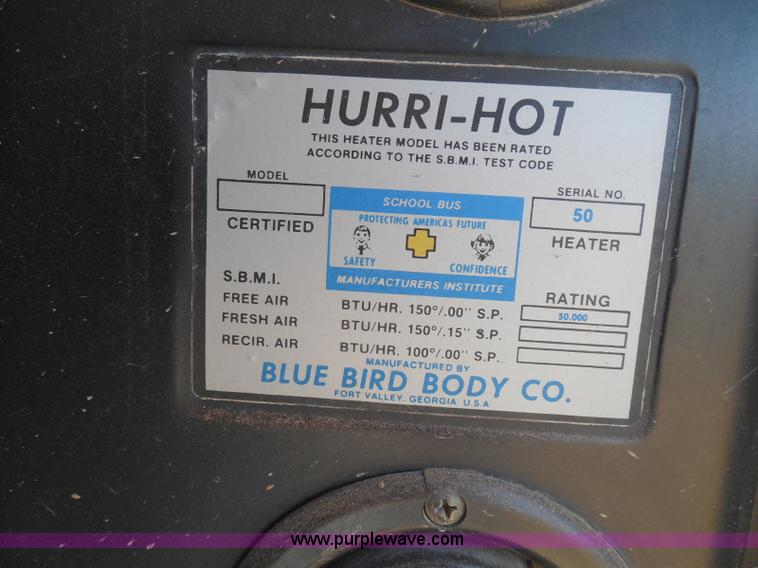 image for item I3318 1995 Chevrolet B7 bus