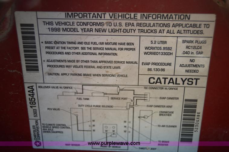 image for item I6487 1998 Dodge Durango SLT SUV