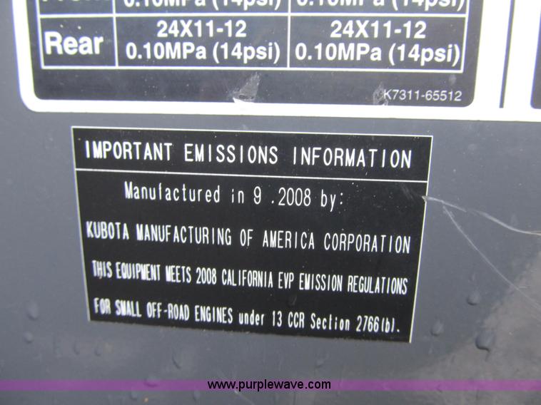 image for item Z9135 2008 Kubota RTV500 utility vehicle