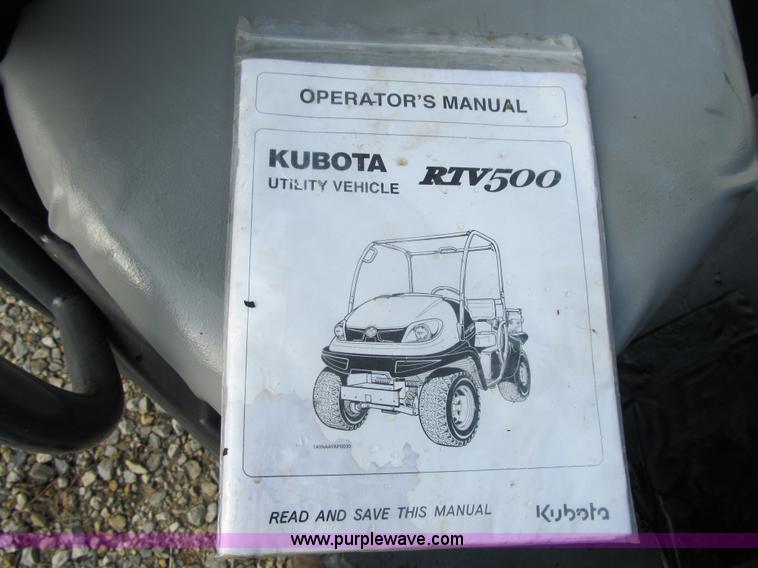 image for item Z9135 2008 Kubota RTV500 utility vehicle