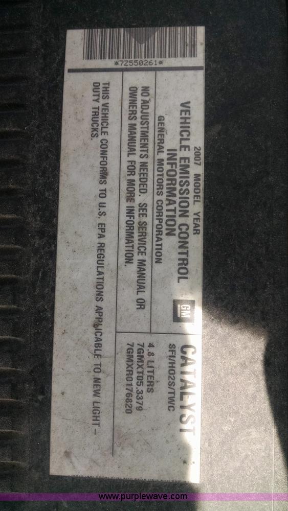 image for item Z9279 2007 Chevrolet Silverado 1500 LT pickup truck