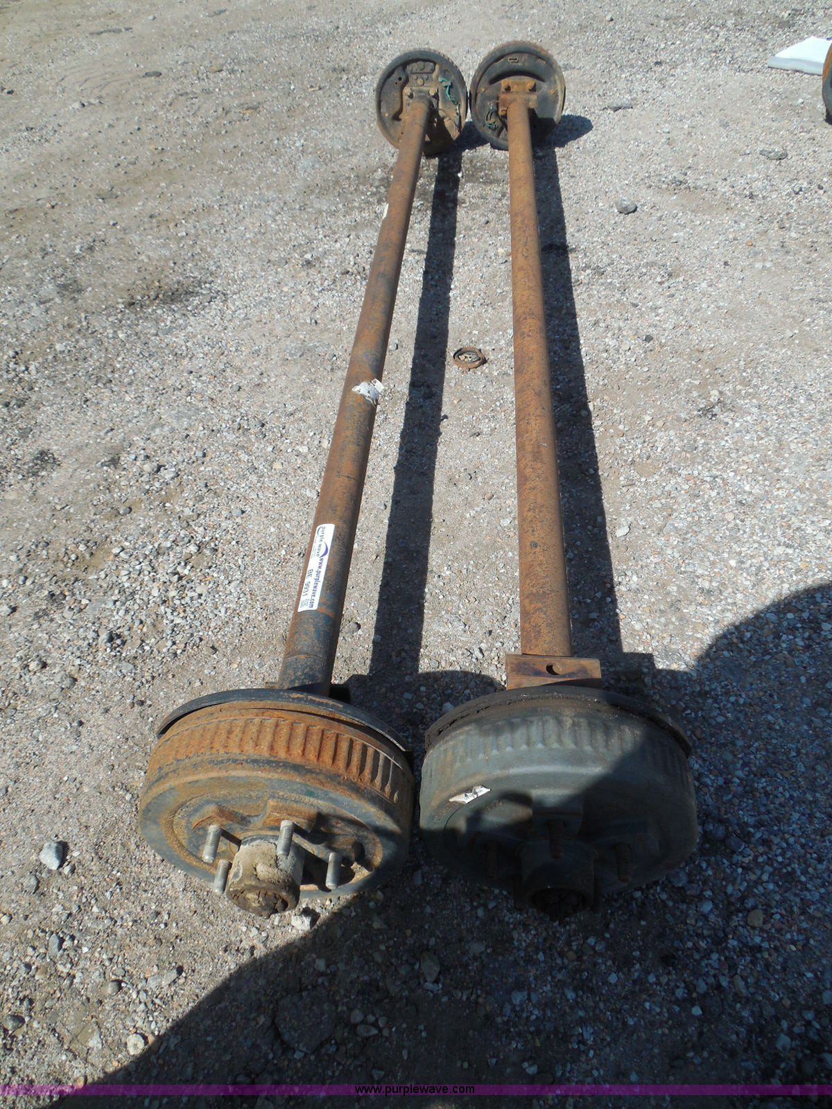 (2) trailer axles in Wichita, KS Item BE9931 sold Purple Wave