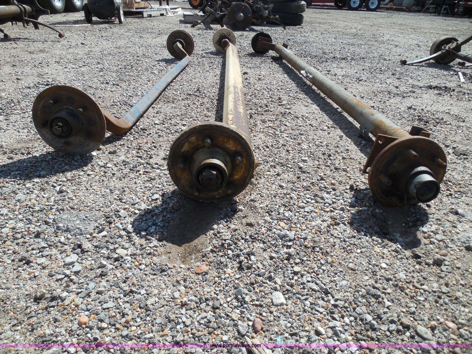 Assorted trailer axles in Wichita, KS Item BE9937 sold Purple Wave