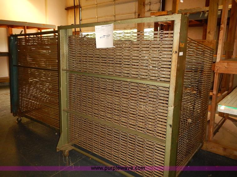 Assorted sign drying screened racks in Topeka, KS | Item BD9807 sold ...