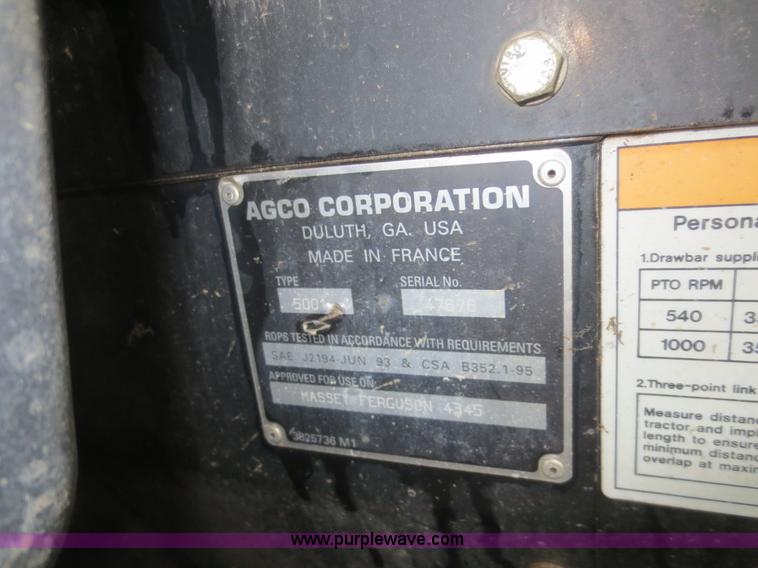 image for item D2162 2003 Massey Ferguson 4345 tractor