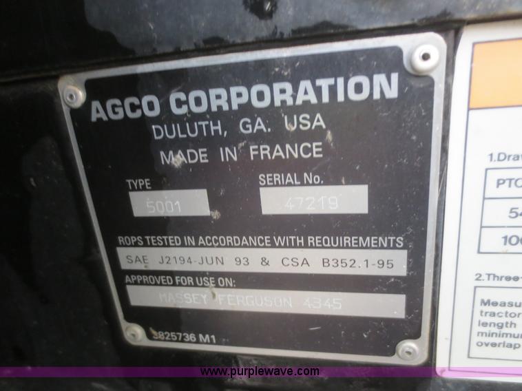 image for item D2163 2003 Massey Ferguson 4345 tractor