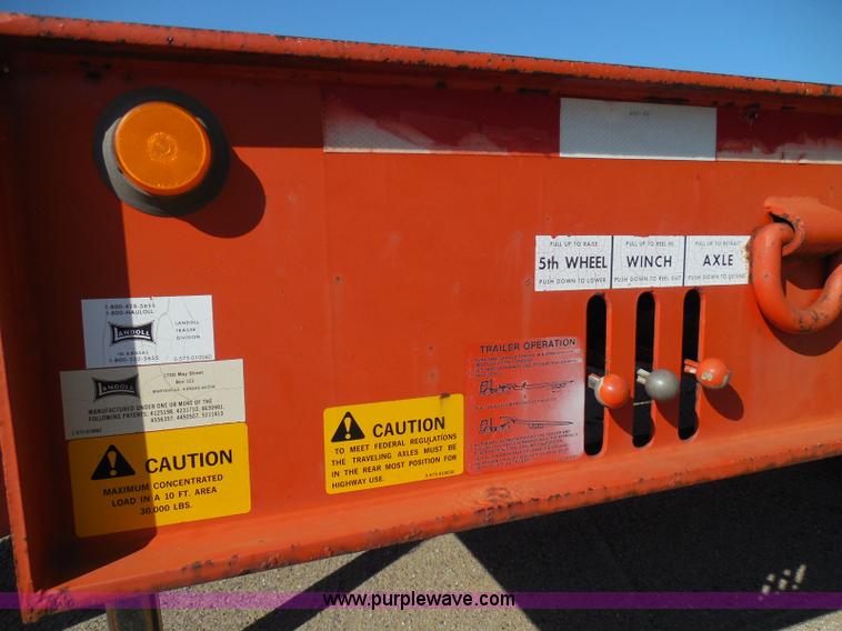 image for item E7960 1996 Landoll 345-31 tilt deck equipment trailer