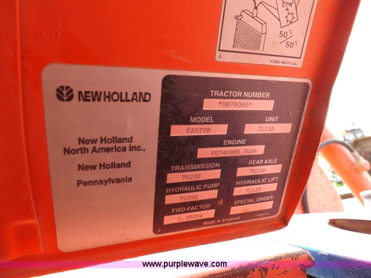 image for item H9105 1997 New Holland 7740SL MFWD tractor