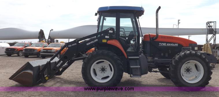 image for item H9106 1999 New Holland TV140 bi-directional MFWD tractor
