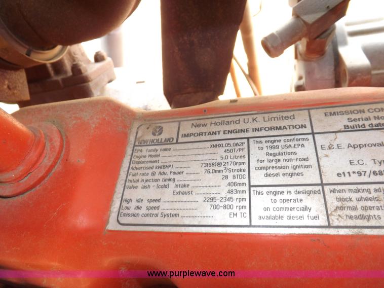 image for item H9111 1999 New Holland TS100 tractor