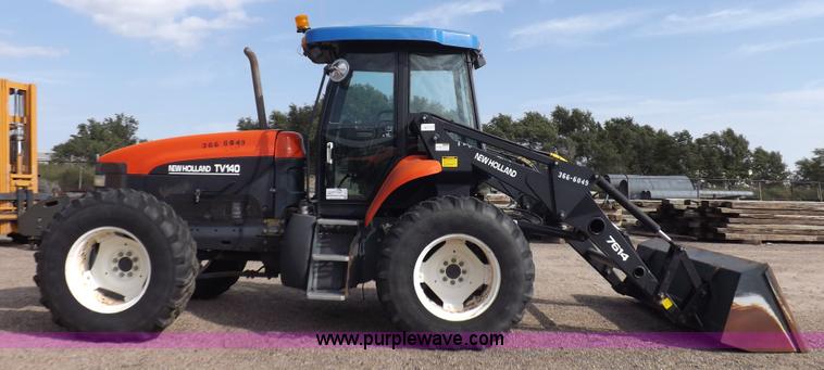 image for item H9112 1999 New Holland TV140 bi-directional MFWD tractor