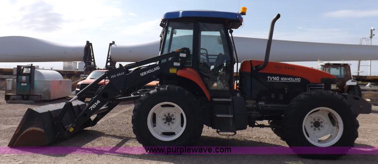 image for item H9112 1999 New Holland TV140 bi-directional MFWD tractor